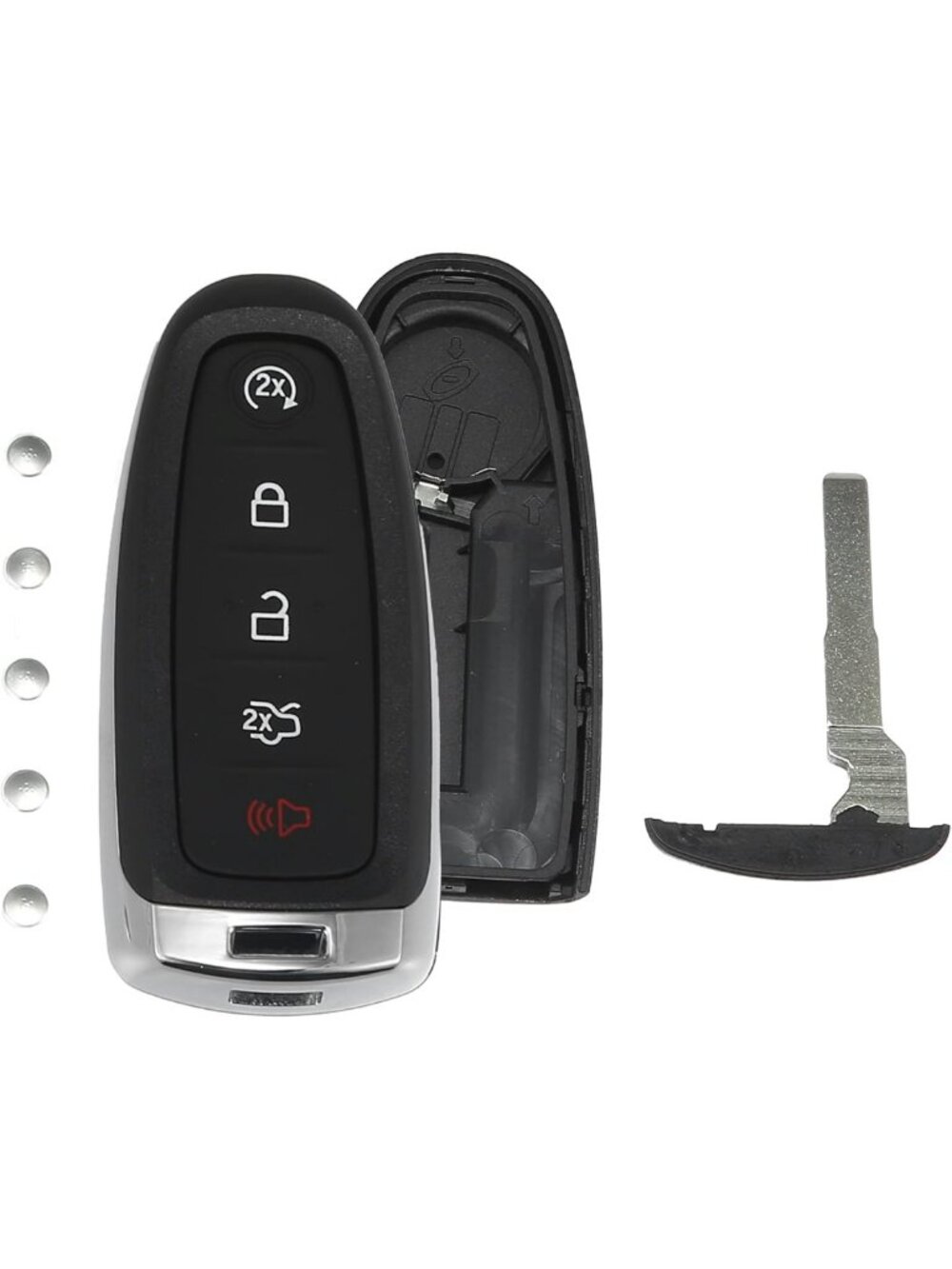 Smart Key Fob Case Cover for Ford Escape, C-Max, Focus SE - Keyless Entry
